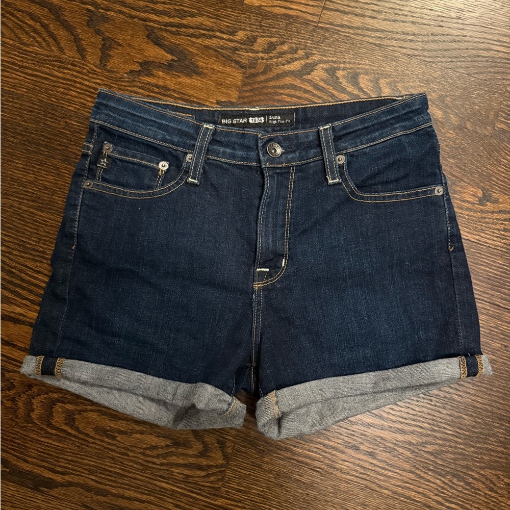 Big Star Women's Dark Wash Jean Shorts